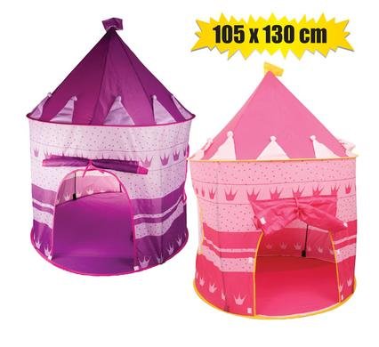 Play-tent pop-up castle girl 105x130cm