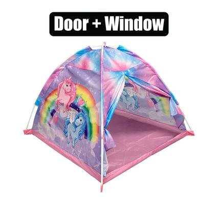 Play-tent pop-up unicorn & rainbow
