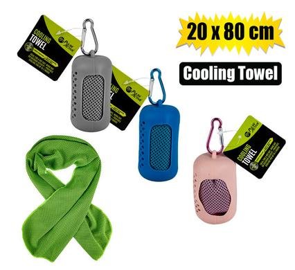 Fitness towel cooling 20x80cm w/pouch