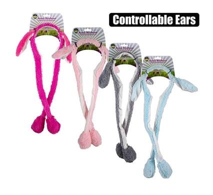 Dress up bunny headband ear control