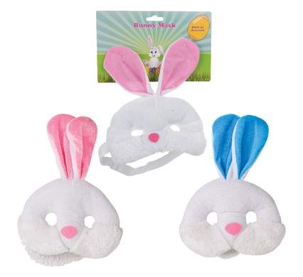 Easter bunny plush mask