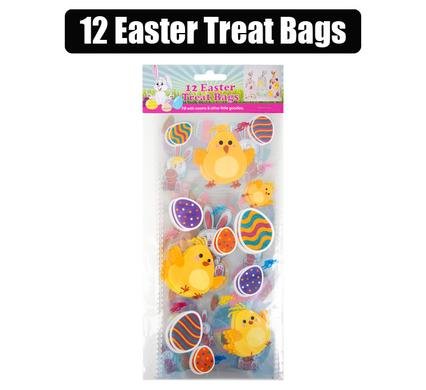 Easter cellophane treat bags 12 pack