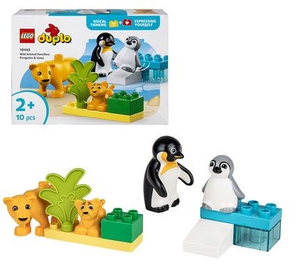 Lego 10442 animal family penquin & lion