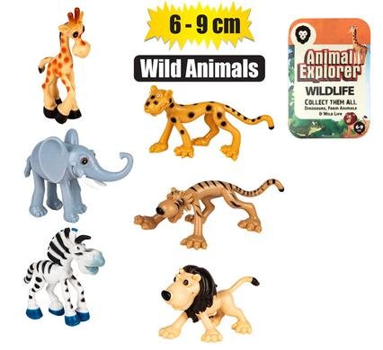 560-000013 Animals wild cartoon asstd 6-9cm