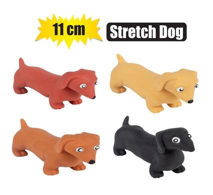 560-000053 Animals stretch dog sausage 11cm asstd