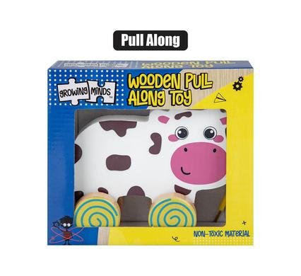 Edu wood pull along animal