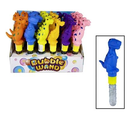 Bubble novelty dinosaur wand