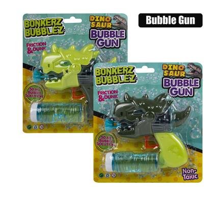 Bubble novelty dinosaur gun