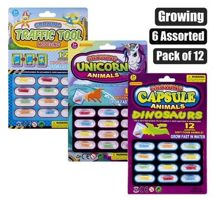 565-000002 Novelty growing animals in capsules