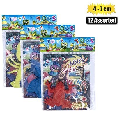 565-000122 Novelty growing animals 4-7cm assorted