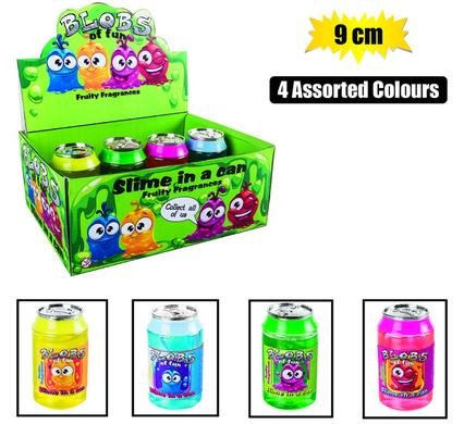 Novelty slime in a can 9cm asstd