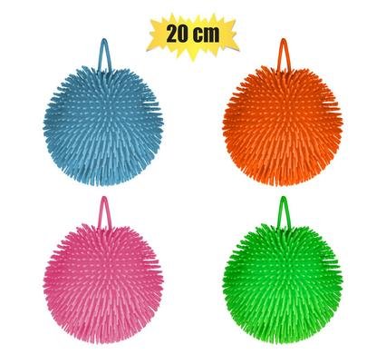 565-000301 Novelty prickly puffer ball bright 20cm