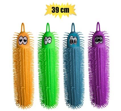 565-000303 Novelty prickly puffer worm bright 39cm