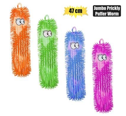 565-000304 Novelty prickly puffer worm jumbo 47cm