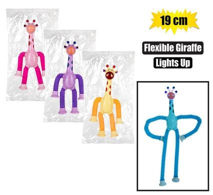 565-000355 Novelty sensory flexible giraffe 19cm