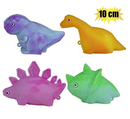 Novelty squeezy dino 10cm marble diamond