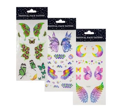 Sticker tattoo temporary face/body