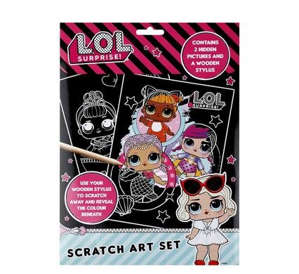 Book activity lol surprise scratch art