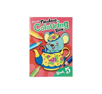 Book colouring fun with fabulous 5
