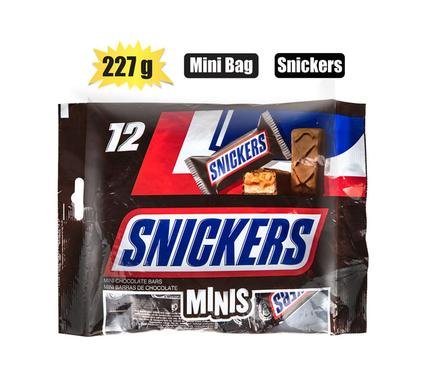 Sweet choc mw snickers mini bag 227g
