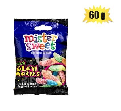 Sweet gummy ms mini sour worms 60g (th)