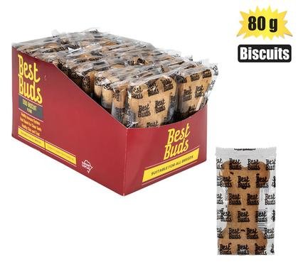 Best buds dog biscuits plain 80g
